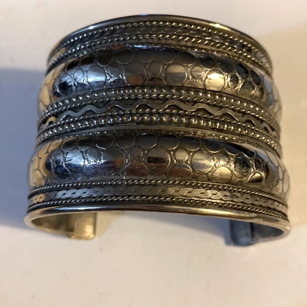 Cuff Bracelet, Minimalist, Bangle, Boho, Snake, Hammered, Chunky, Vintage